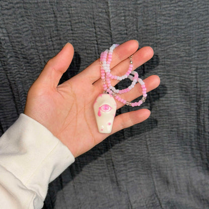 Coffin of hollow pink