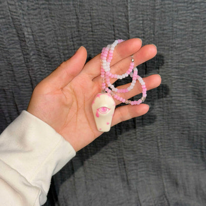 Coffin of hollow pink